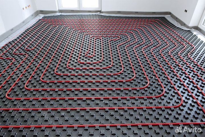 Монтаж теплого пола, радиаторов