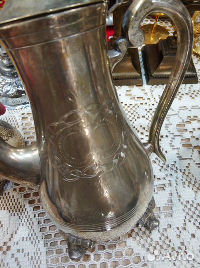 Kофейный набор, посеребрение E.P.N.S