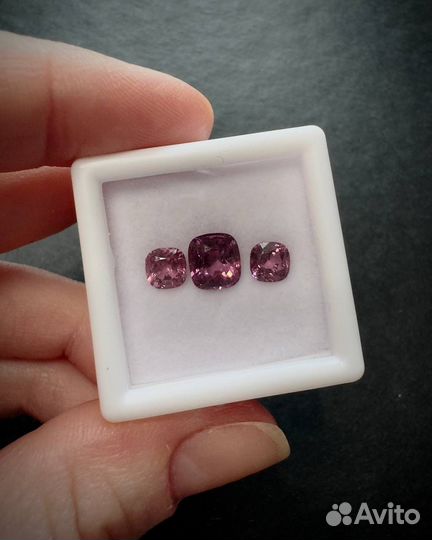 Шпинель лот 3 шт 2,35 ct