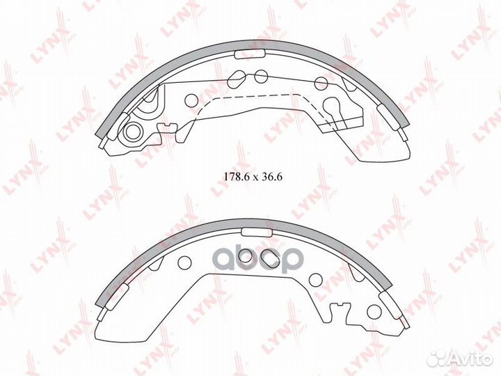 Колодки тормозные барабанные зад BS3601