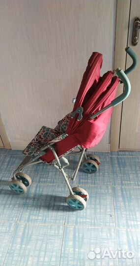 Коляска прогулочная, складн-трость, парные колеса