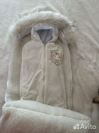 Конверт на выписку зимний, конверт из овчины