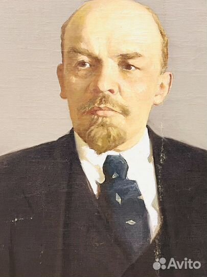 Портрет Ленин Холст Масло СССР 1967 год 87х67