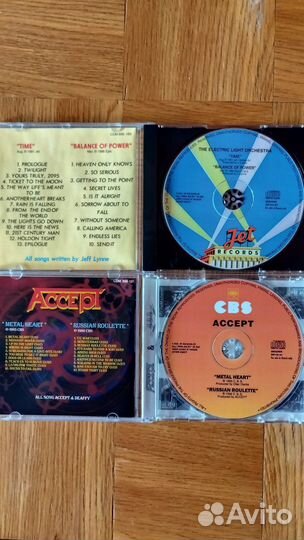 CD диски Deep Purple, Rainbow, Accept, ELO