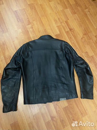 Мотокуртка кожаная мужская