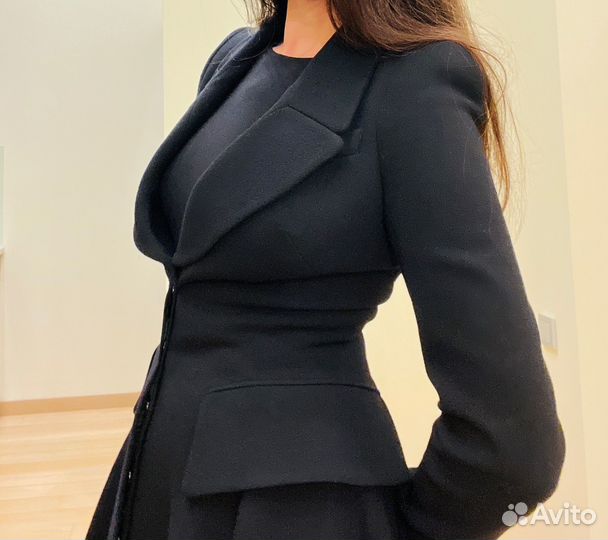 Шерстяное пальто Alexander mcqueen