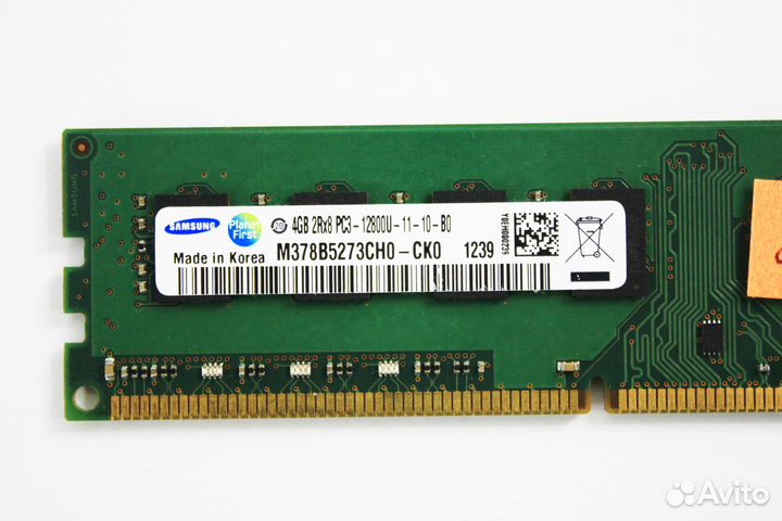 Оперативная память DDR3 4 GB 1600 MHz Samsung