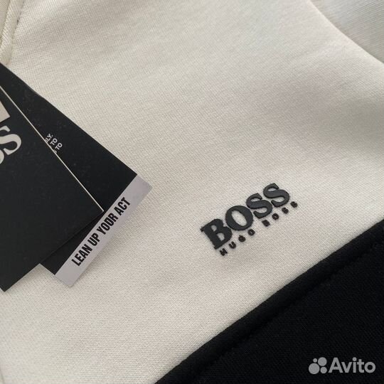 Свитшот мужской Hugo boss с начесом черный