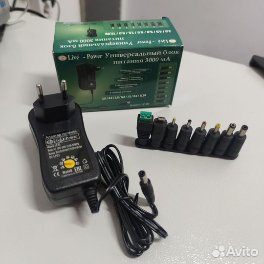 Универсальный блок питания Live-Power, 3-12V/3A