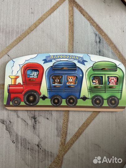 Деревянные развивающие игры и паззлы