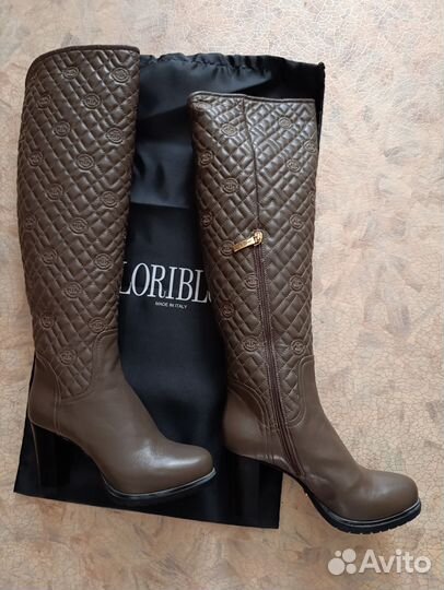 Сапоги беж Италия 38