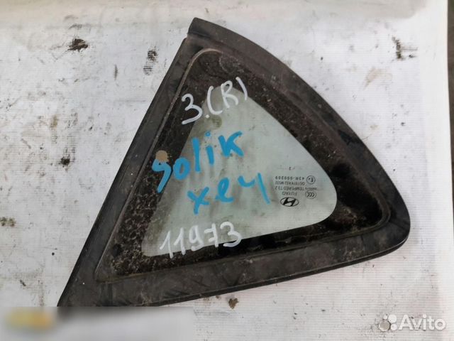 Стекло кузовное глухое правое Hyundai Solaris Acce