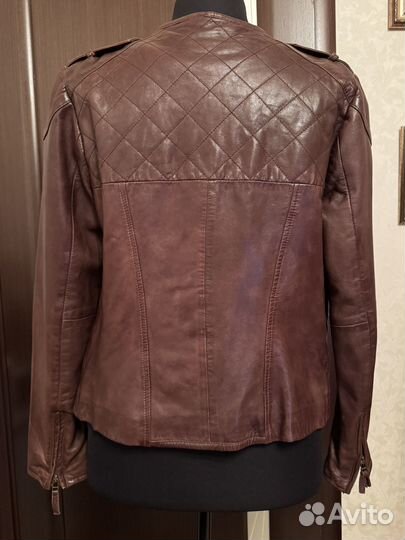 Кожаная и замшевая куртка размер М 44-46