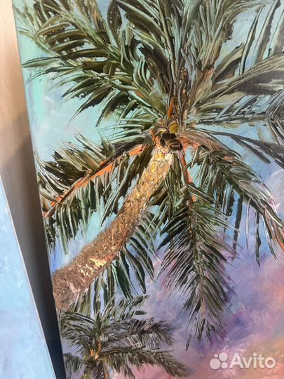 Большие картины маслом 2 шт по 100х70