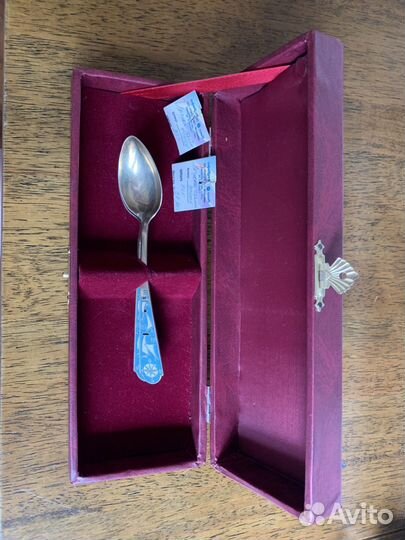 Бронь Серебряные чайные ложки с перегородч эмалью