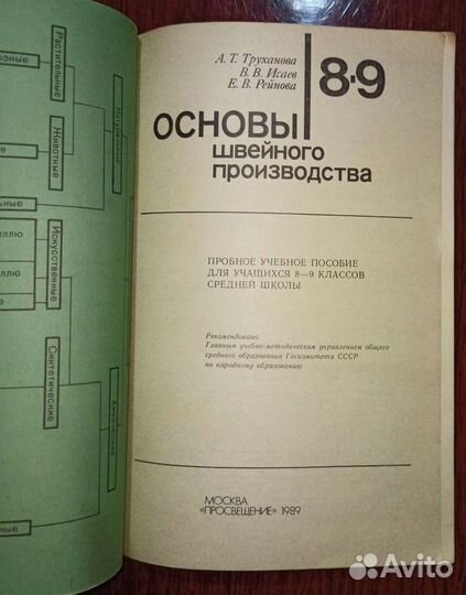 Учебное Пособие Основы Швейного производства 1989
