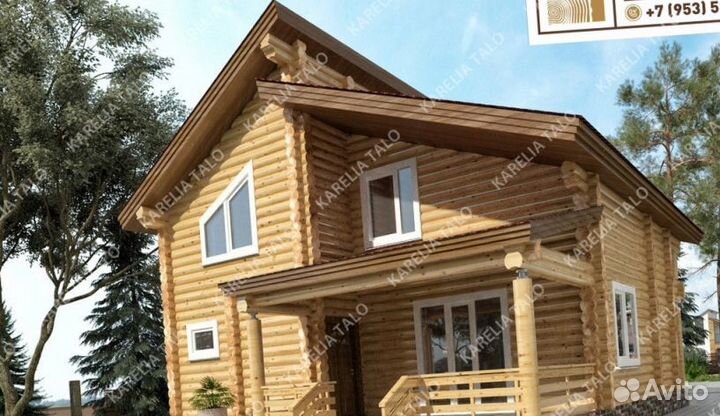 Строим дом из бревна / арт. - 3/4wb