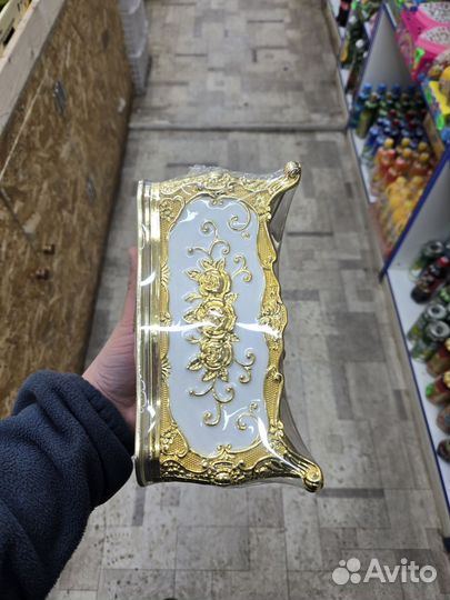 Хрустальная салфетница