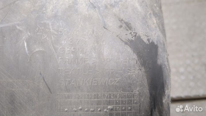 Защита арок (подкрылок) правая передняя BMW 5 E60, 2003