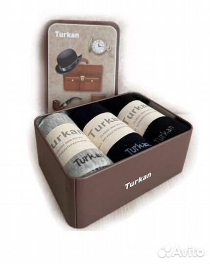 Носки мужские в подарочной коробке Turkan
