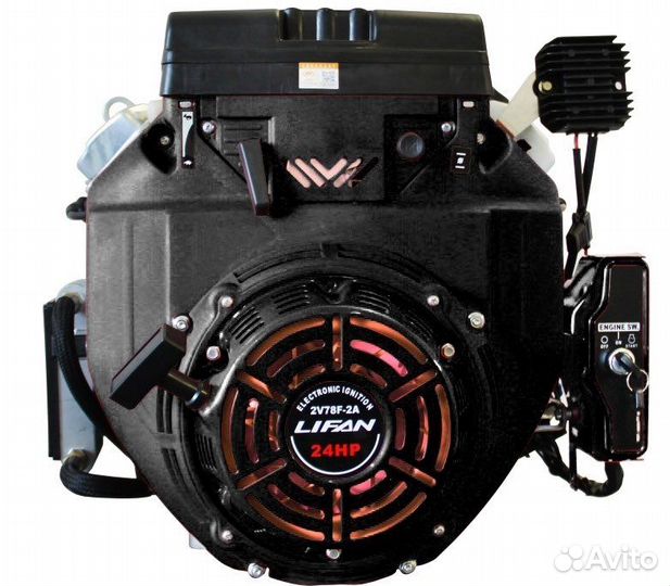 Двигатель lifan lf2v78f-2A (24 л.с.) D25, 20А