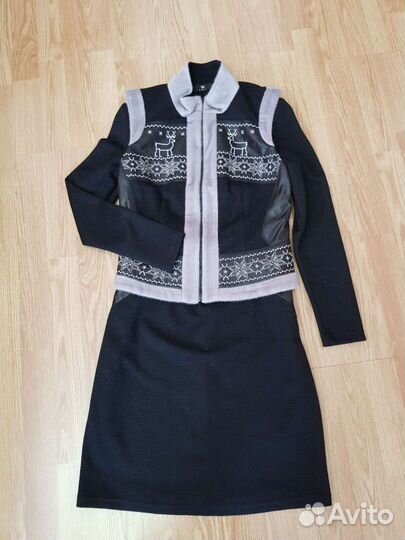 Двойка (жилет и платье)