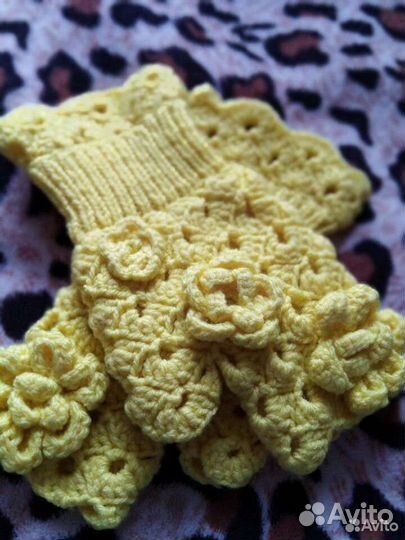 Перчатки (митенки) handmade