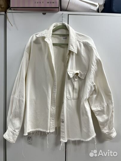 Джинсовая рубаха pull&bear