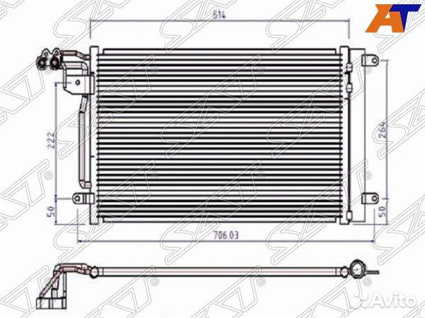 Радиатор кондиционера skoda roomster