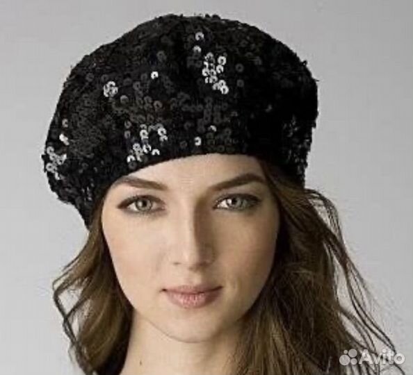 Берет с пайетками