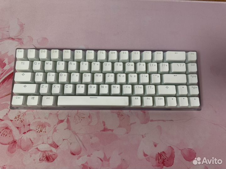 Игровая клавиатура Dark project kd68b белая