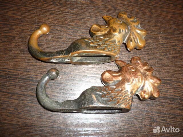 Старинный крючок вешалка СССР петух 2 штуки