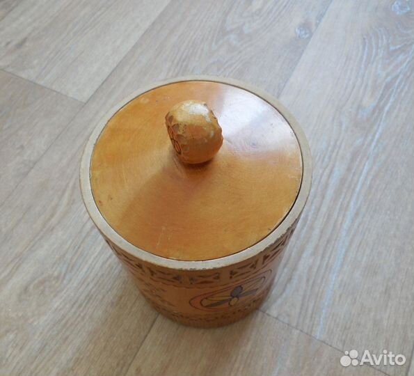 Ваза шкатулка деревянная СССР
