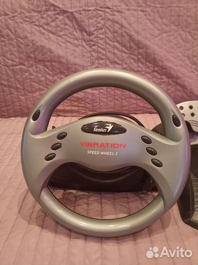 Игровой руль с педалями для пк