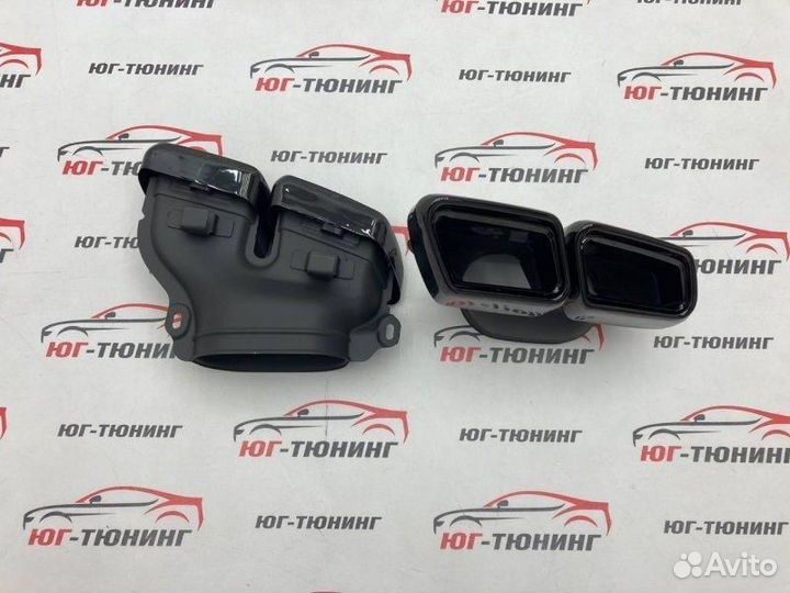 Новые насадки на выхлоп в стиле 63 AMG w212/222