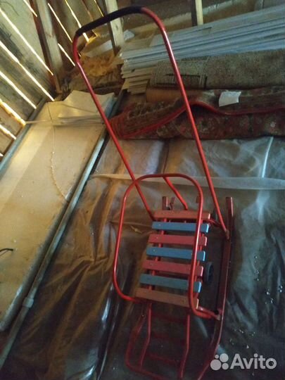 Детские санки на колесах