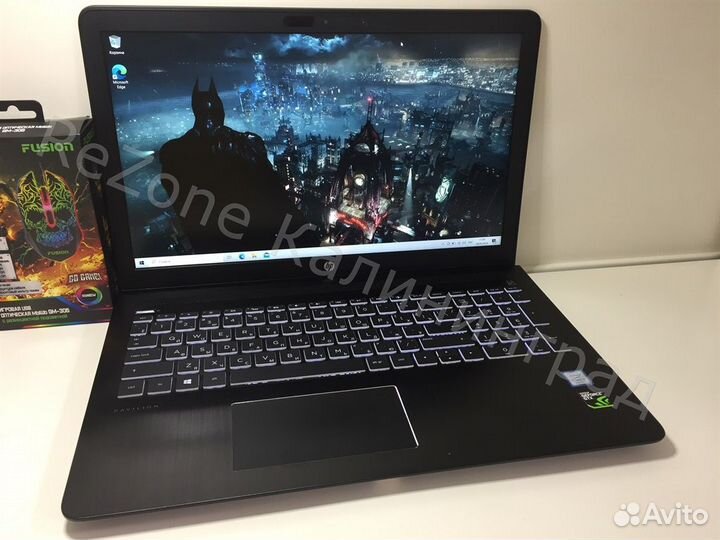 Игровой ноутбук HP, Core i7, 16GB, SSD, GTX 4GB