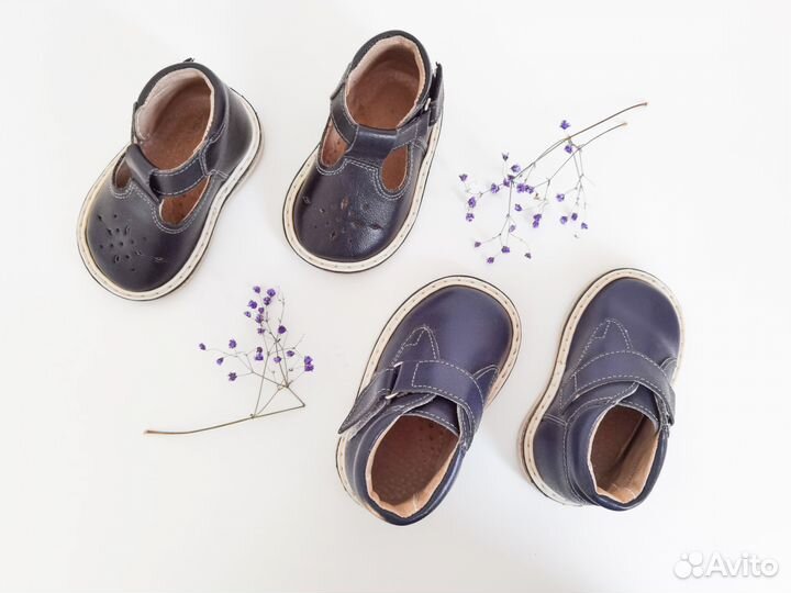 Ботинки для мальчика кожа неман 19