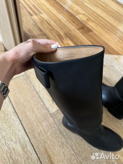 Сапоги кожаные женские