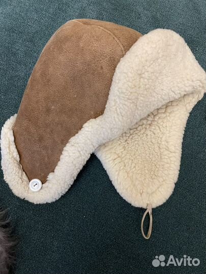 Шапка детская СССР дубленая, меховая, пуховая