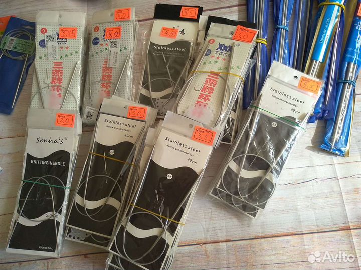 Спицы для вязания. Наличие в описании