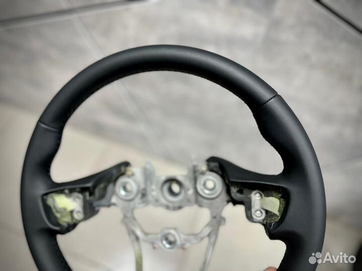 Руль hyundai i40 перешит в экокожу