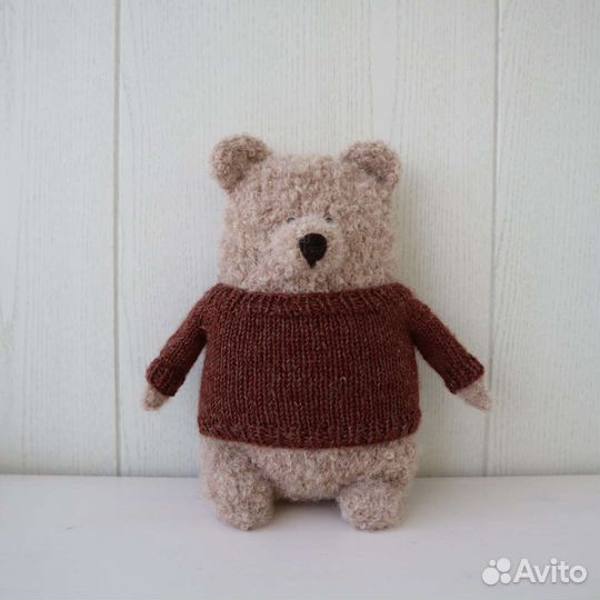 Вязаные игрушки ручной работы медведь