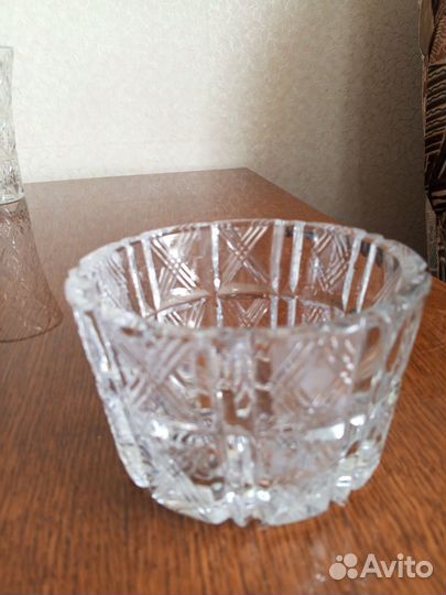 Хрустальная салатница фруктовница