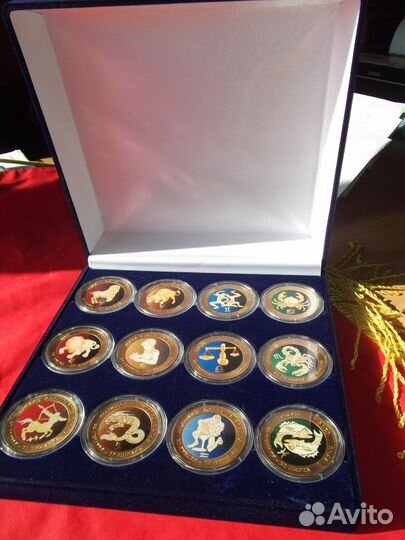 Знаки зодиака. Набор. Монетообразные жетоны