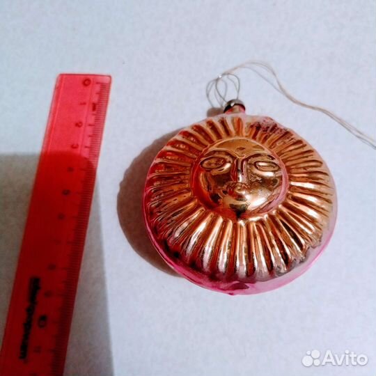 Ёлочная игрушка солнце 80 но СССР