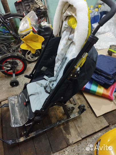 Детские санки коляска бу