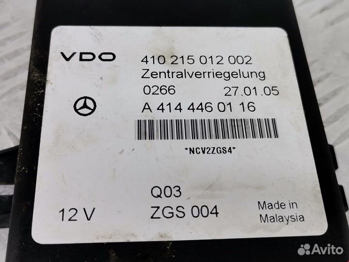 Блок комфорта для mercedes-benz Vaneo A4144460116