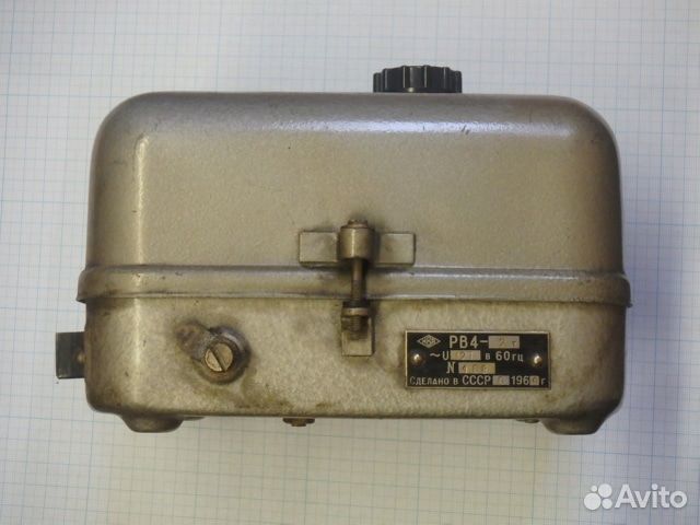 Реле времени нВа рв4-2т 0-200сек U127В 60Гц 1969