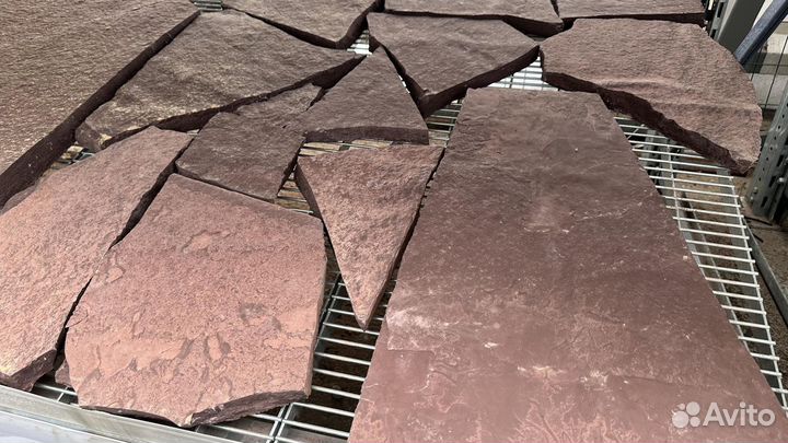 Плитняк дикий Лемезит красный 30мм